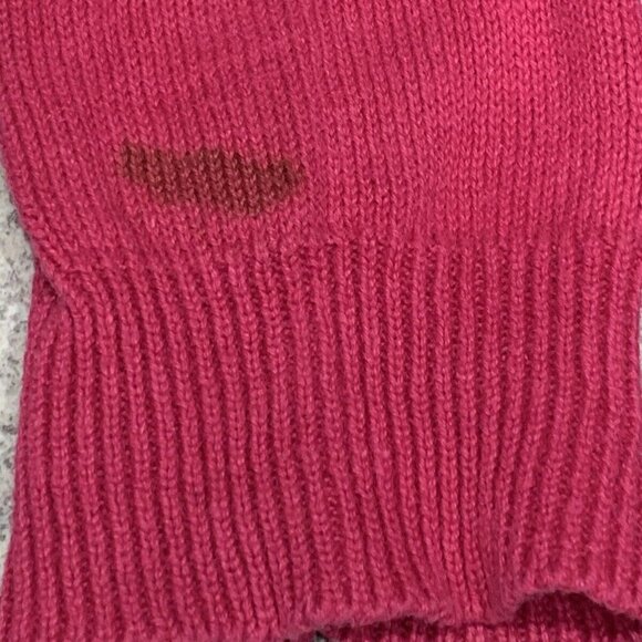 Snowman Christmas Winter Cardigan Womens 2XL Pink Zip Close Appliqué Whimsical - Picture 14 of 14